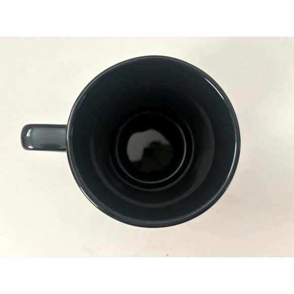 HARLEY DAVIDSON Motorcycles Coffee Mug Raised Flaming Skulls Black 2011 - Picture 4 of 5